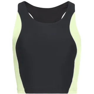 LASCANA ACTIVE Crop-Top Damen schwarz/grün Gr.S (36/38)