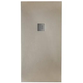 Piatto doccia effetto pietra 80x200 Tortora marmoresina pieno Piletta inclusa