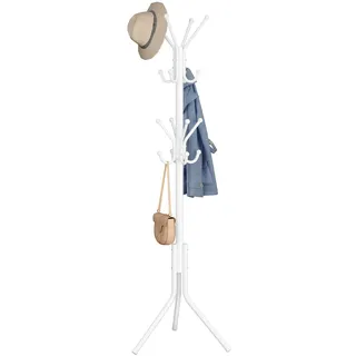Songmics Garderobenständer 175 cm Wolkenweiß