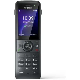 Yealink AX83H Schnurloses Telefon VoIP Freisprechen, für Hörgeräte kompatibel Farbdisplay Schwarz