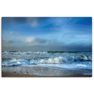 Wandbild ARTLAND "Ostsee", blau (farbe bild(er): blau), B:120cm H:80cm, Bilder, als Leinwandbild, Poster in verschied. Größen