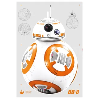 KOMAR Deko-Sticker Star Wars BB-8 Droid 100 cm x 70 cm