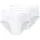 Essential white double rib sports briefs with a fly L