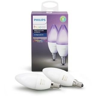 Philips -  Hue White/Color Amb. 2 pak E14  Hue