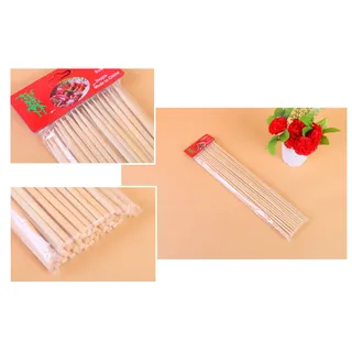 40 Bambus Grillspieße Fleischspieße Schaschlik Gemüse  Basteln dick 20 cm #Sp3