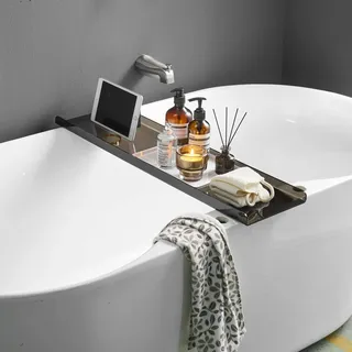 Badewannenablage über Badewannenregale, Badewannenablage für die Elegante Badewanne, Badezimmer-Caddy, passend für alle Badewannen