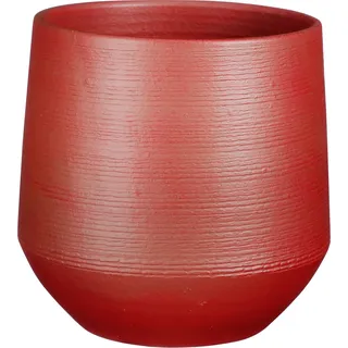Mica Übertopf Evora dunkelrot Terracotta Ø 24 x 23 cm