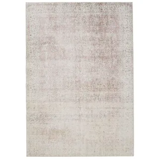 benuta Teppich George, rechteckig, Höhe: 5 mm, Vintage-Look, Kurzflor, Teppich Wohnzimmer, Schlafzimmer, Waschbar beige|rosa rechteckig | 200 cm x 300 cm x 5 mm