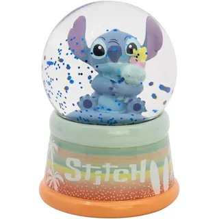 Stor Schneekugel Stitch aus Glas