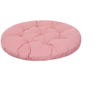 HOBBYGARDEN Hängesessel Kissen, Hängekorb Sessel, Indoor/Outdoor, Auflage, Rund, Swing, Schaukelkissen, Sitzkissen für Stuhl, Velvet, Waschbar, Rosa, 65 x 65 cm