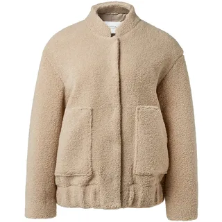 comma casual identity Fleecejacke dunkelbeige XS