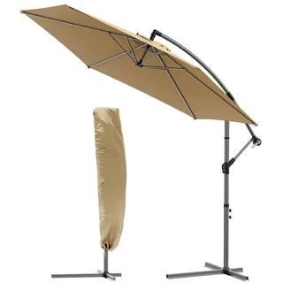 VOUNOT Ampelschirm 300 cm Khaki