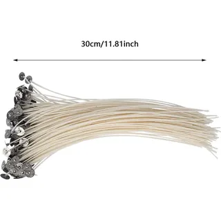 Umweltfreundliche Diy-kerzendochte (30 Cm) ‚Äì 100 Stück, Naturparaffin ‚Äì Rauchfrei, Vielseitig Einsetzbar Für Wachs, Sojawachs Und Bienenwachs