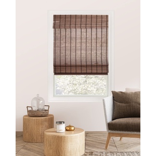 CHICOLOGY Jalousien, Raffrollo aus Bambus, Terrasse, Jalousien und Schatten, Fensterschirm, 91,4 cm B x 162,6 cm H, Bär