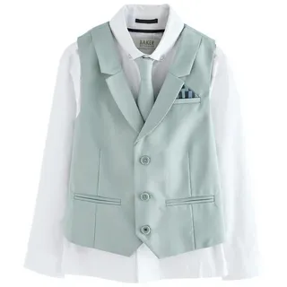 Baker by Ted Baker Weste, Hemd & Krawatte/Fliege Baker by Ted Baker Weste, Hemd und Krawatte im Set (3-tlg) grün 152 (12 J.)