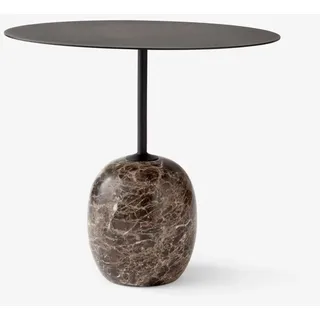 &tradition Lato LN8 / LN9 Beistelltisch schwarz, LN9 (Ø ca 50cm oval, H 45cm)