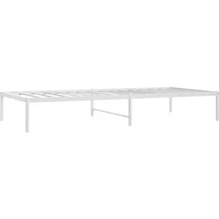 Bettgestell Metall Weiß 90x200 cm vidaXL