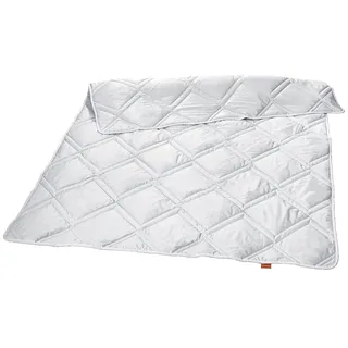 sleepling Bettdecke Kamelhaar, medium Ganzjahresdecke 220x240 cm | Kamelhaardecke, Kamel Decke, Steppdecke 220 x 240, Bezug aus Baumwolle, Made in EU
