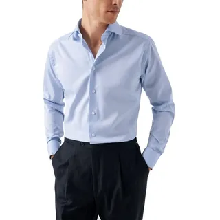Eton Langarmhemd (1-tlg) blau 41