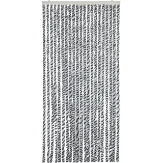 vidaXL Insektenschutz Vorhang 90 x 220 cm Grau, Schwarz, Weiß