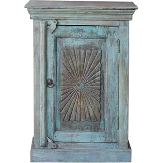 GURU SHOP Vintage Beistellschrank, Kommode, Nachttischschrank, Flurschrank - Modell S4, 80x57x36 cm