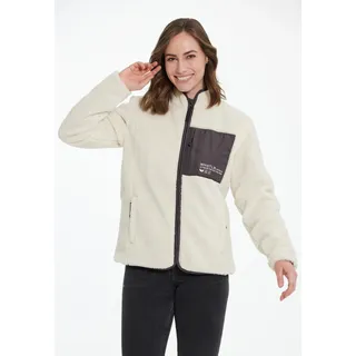 Fleecejacke WHISTLER "Sprocket" Gr. 40, beige (hellbeige) Damen Jacken Sportjacken mit Kontrast-Brusttasche