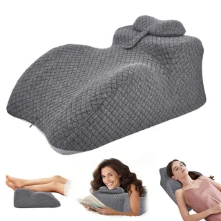 Lesekissen – Rückenkissen, verstellbare Kopfstütze, Lesekissen für Bett aus Memory-Schaum, ergonomisches Rückenkissen für Hals und Beine, Rückflusskissen