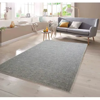 TeppichHome24 Outdoorteppich In- & Outdoor Teppich Sisal türkis, rechteckig, Höhe: 5 mm blau 200 cm x 280 cm x 5 mm