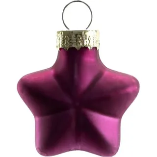Trend Line Christbaumschmuck TrendLine Weihnachtskugeln Glas-Sterne 4 cm rosa