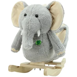 Sweety-Toys Schaukeltier SWEETY TOYS 3624 Schaukeltier Elefant Nellie Baby Schaukelstuhl grau