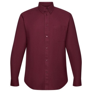 Esprit Langarmhemd Twill-Hemd in normaler Passform lila