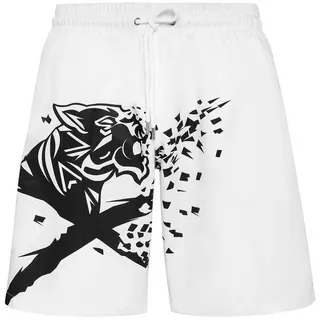 PLEIN SPORT Badehose Badehose weiß XS