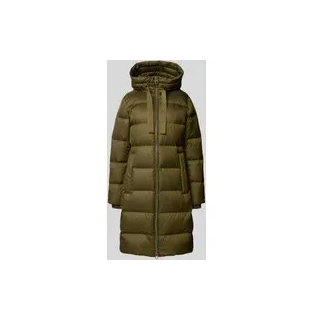Regular Fit Daunenmantel mit Daunen-Feder-Füllung, Oliv, 44
