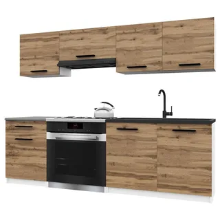 B Belini Group Küchenzeile, Braun, Holz, 180x143x60 cm, Küchen, Küchenzeilen & Küchenblöcke, Küchenzeilen ohne Geräte
