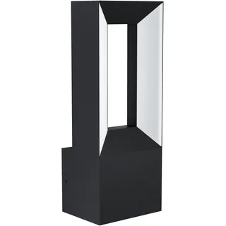EGLO Außenleuchte Aluminium-Guss und Kunststoff L11 x H29 x AL8,5 cm 2X5W schwarz