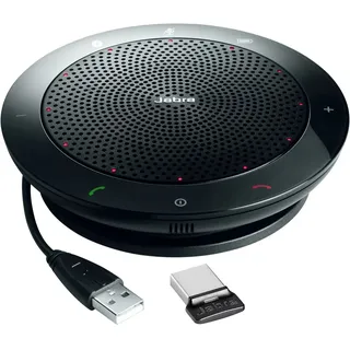 Jabra Speak 510+ MS (inkl. Link 370 Mini USB Adapter) Konferenzlautsprecher B...