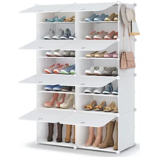HOMIDEC Schuhregal, 7 Ebenen Schuhschrank für 28 Paar Schuhe und Stiefel