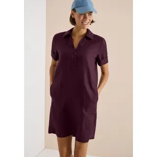 Cecil Blusenkleid Knielang Unifarben Rot 46