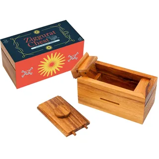 BSIRI Magische Holzkiste, Rätselspiel - Denksportaufgabe - Rätselbox - Luban - Knobelbox - Holz Sparschwein - Zauberbox - Hochzeitsgeschenk - Knobelspiele für Erwachsene - Puzzle Box - geheimbox