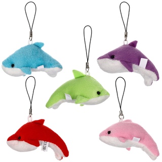 Ciieeo 5 Stück Mini-Tier-Plüsch-Mini-Delfin Ausgestopfter Kleiner Delfin Für Schlüsselanhänger Dekoration Für Den Weihnachtsbaum