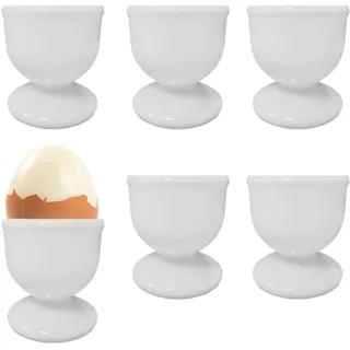 TENGEE 6 Stück Eierbecher,Eierbecher Lustig,Lustige Eierbecher,Eierbecher Plastik,Eierbecher Weiß,Eierbecher Kunststoff,Eier Becher,Egg Cups,Eierbecher Modern,Geeignet Zum Halten Von Eiern