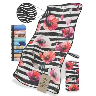 NirvanaShape Strandtuch Reise Handtuch Strandtuch XXL - Strandhandtuch, Mikrofaser Badetuch