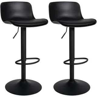 deluke Barhocker CABEL 43,5 x 46 x 75 cm Schwarz