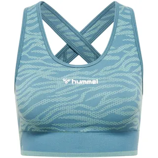 hummel Mt Saga Seamless Sport-Top North Atlantic/Blue Surf Melan XS