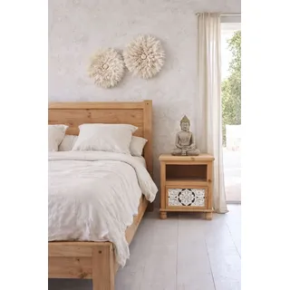 Beistellschrank Landhaus Schrank Holzschrank Vintage Nachtschrank Nachtkonsole