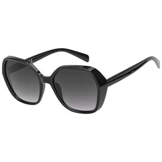 BEZLIT Eyewear Sonnenbrille Große Designer Damen Sonnenbrille (1-St) mit violetten Linsen schwarz