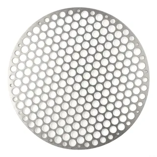 Professioneller Edelstahl-Grillrost, rund, für Holzkohlegrills und mehr (20 cm)