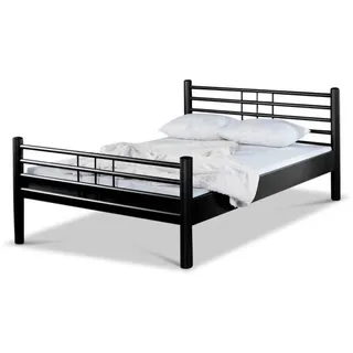 BED BOX Metallbett, Schwarz, Metall, 120x200 cm, Schlafzimmer, Betten, Metallbetten