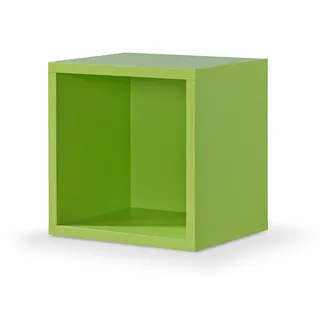 moebel-dich-auf Standregal Cube 1er Regallwürfel, Montage per Click-System Werkzeuglos (grün)