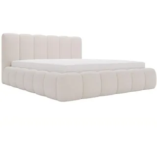 GRAINGOLD Polsterbett Cloud Bouclé-Stoff ¦ beige ¦ Maße (cm): B: 185 H: 105